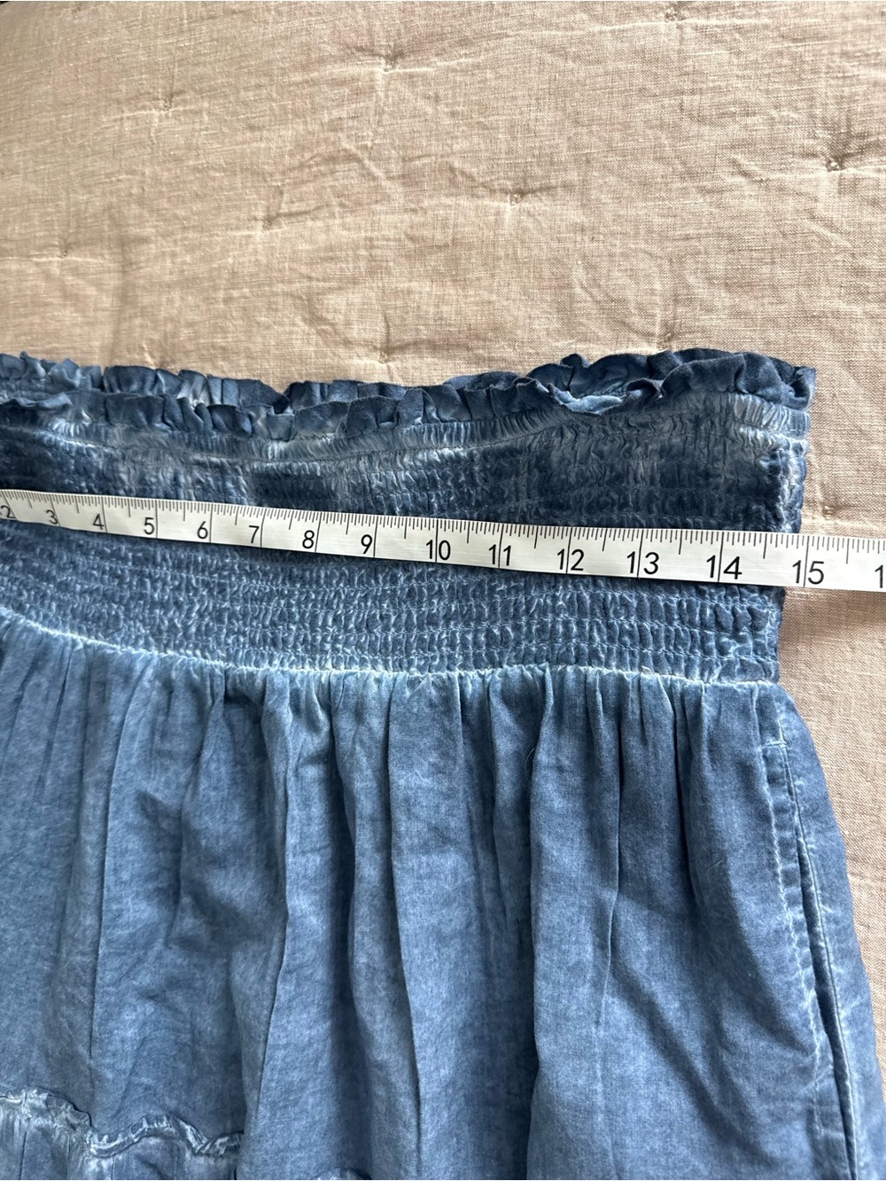 CHANGE OF SCENERY charlie maxi skirt in stonewash Size M/L - Picture 6 of 11